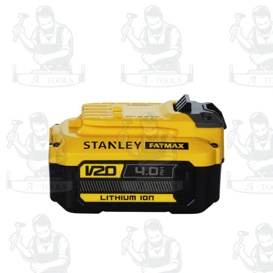 STANLEY แบตเตอรี่ 20V Max 4.0Ah รุ่น SB204-B1 แบตเตอรี่คุณภาพสูง สำหรับเครื่องมือไร้สาย 20V Max Stanley Fatmax V20 2