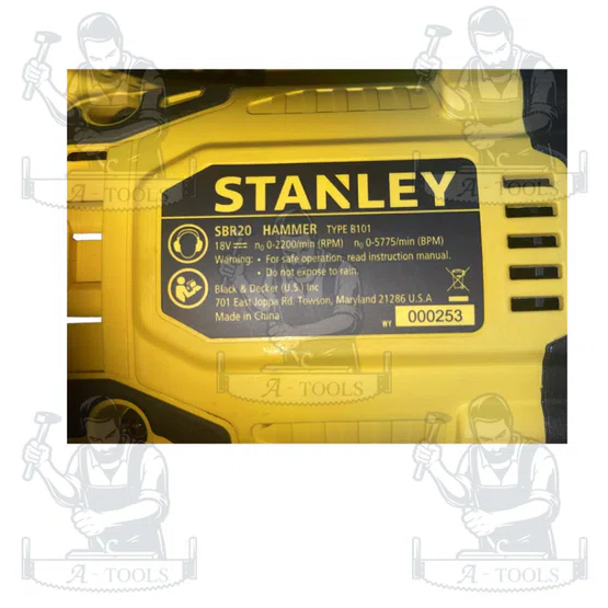 STANLEY สว่านโรตารี่ไร้สาย 20V รุ่น SBR20M2K-B1 3ะบบ มอเตอร์ไร้แปรงถ่าน (แบต4.0Ah x2) **ส่งเร็ว ของแท้100%** 6