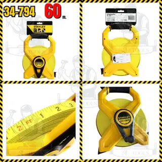 STANLEY เทปวัดสายไฟเบอร์กลาส/สายอ่อน แบบเปลือย STHT34791-8 30M./ STHT34794-8 60M. ตลับเมตรวัดที่ สายวัดที่ 3
