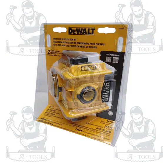 DEWALT ชุดเจาะไม้ โฮลซอว์ พร้อมดอกเจาะ รุ่น D180004 (ชุดติดตั้งลูกบิดประตู) เจาะตรง แม่นยำ ของแท้100% 5