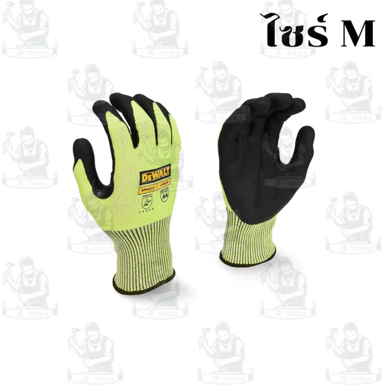 DEWALT ถุงมือกันบาด สะท้อนแสง รุ่น DPG855 ไซต์ M/L ของแท้ 2