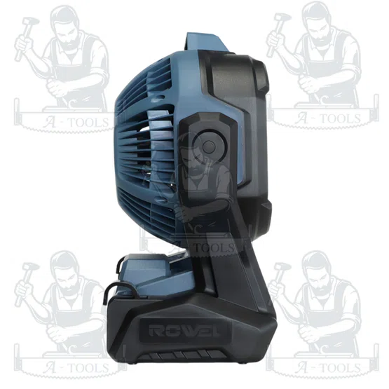 + + ROWEL พัดลมไร้สาย 11" 20V รุ่น RW-DFA600-B (ตัวเปล่า) ปรับได้ 3ระดับ แถมตัวแปลงแบตเตอรี่ 3