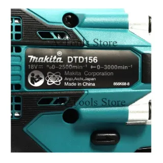 MAKITA สว่านไขควง ไร้สาย 18V มากีต้า รุ่น DTD156Z ขนาดแกน6.35มม. (1/4 นิ้ว) แรงบิด155Nm.(ตัวเปล่า) DTD156 **ของแท้100%** 5