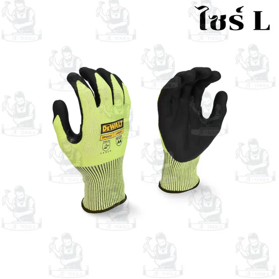 DEWALT ถุงมือกันบาด สะท้อนแสง รุ่น DPG855 ไซต์ M/L ของแท้ 3