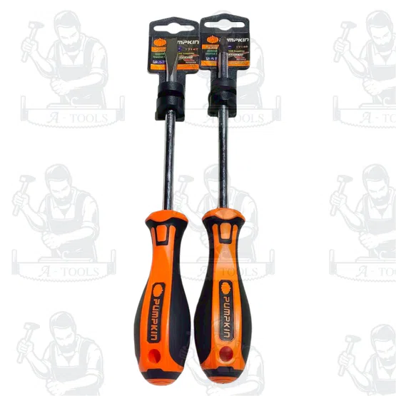 Pumpkin รุ่น XTREME 17140 ไขควงแฉก และ XTREME 17141 ไขควงแบน ด้ามยาง ขนาด 6x100 มม. ปลายหัวไขควงชุบดำ ป้องกันการสึกหรอ 4