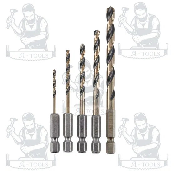 DEWALT ดอกสว่าน ก้านหกเหลี่ยม 5ชิ้น รุ่น DWAH1105 แข็งแรง ทนงานหนัก **ส่งเร็ว ของแท้100%** 5
