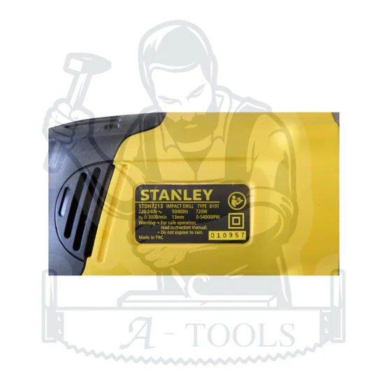 STANLEY สว่านกระแทก 13MM รุ่น STDH7213K-B1 กำลังไฟ800W รับประกัน2ปี 5