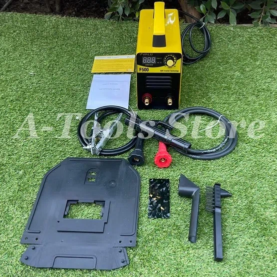 VALU ตู้เชื่อม เครื่องเชื่อมไฟฟ้า แวลู รุ่น F500 กระแส 20-200แอมป์ 220V ขนาดลวด 1.6-3.2mm. มีระบบIGBT Anti Sticking 6