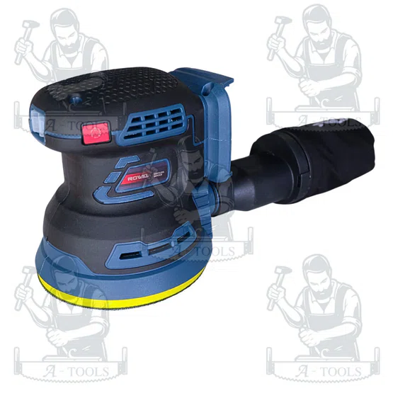 + + ROWEL เครื่องขัดกระดาษทรายกลม ไร้สาย 20V รุ่น DOS125 (ตัวเปล่า) 2