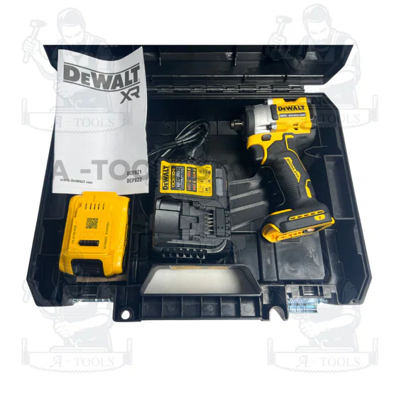 DEWALT ชุดบล็อกกระแทก ไร้สาย 20V รุ่น DCF921P1-B1 (แบต20V 5.0Ah x1 +แท่นชาร์จ) DCF921 **ส่งเร็ว ของแท้100%** 6