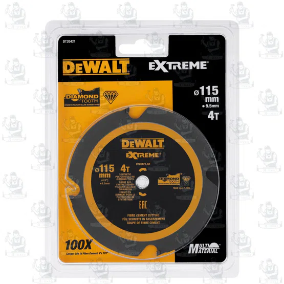 DEWALT ใบเลื่อยวงเดือนอเนกประสงค์ 4" รุ่น DT20421-QZ 115มม. 4ฟัน (สำหรับเลื่อยวงเดือนไร้สาย DCS571) ของแท้100%** 4