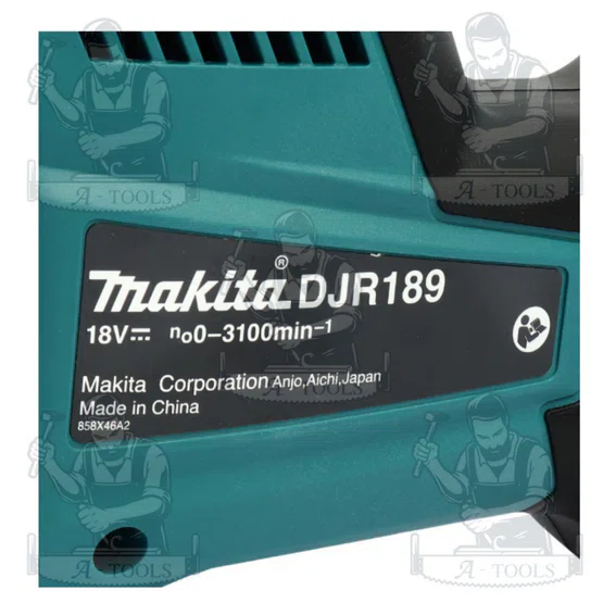 MAKITA รุ่น DJR189Z เลื่อยชักไร้สาย 18V ความยาวช่วงชัก 7/8 นิ้ว (ตัวเปล่า) การออกแบบที่กะทัดรัดและพลังงานสูง พร้อมส่ง 6