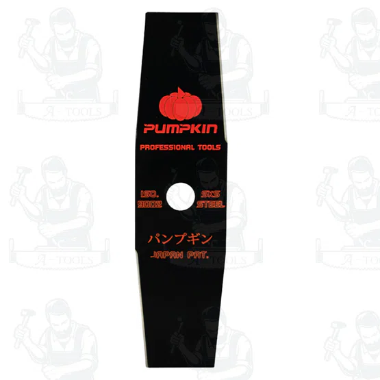 PUMPKIN ใบมีดตัดหญ้า ผลิตจากเหล็กกล้า มี 2แบบ ทรงตรง , ทรงมะละกอ 14 นิ้ว 1.9mm รหัส 33523-33524 5