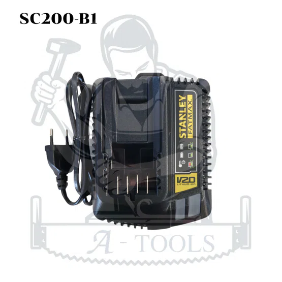 STANLEY แท่นชาร์จ แบตเตอรี่ 20V รุ่น SC200-B1 / SC401-B1 ชาร์จเร็ว 2