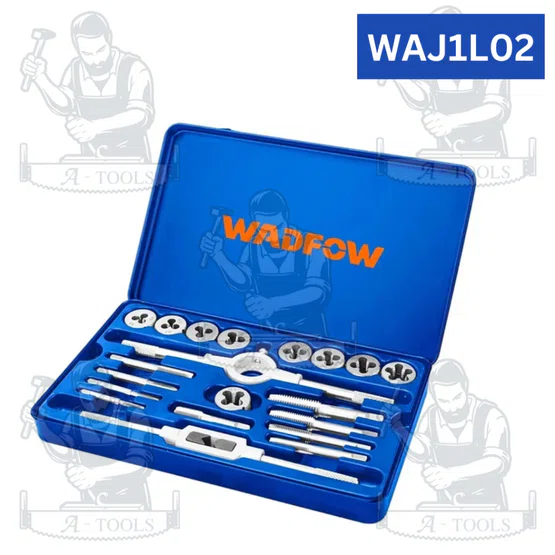 WADFOW ชุดต๊าปเกลียว รุ่น WAJ1L01 (12 ชิ้น) และ WAJ1L02 20ชิ้น ด้ามจับประแจ ทำจากอัลลอยสังกะสี ของแท้ 5