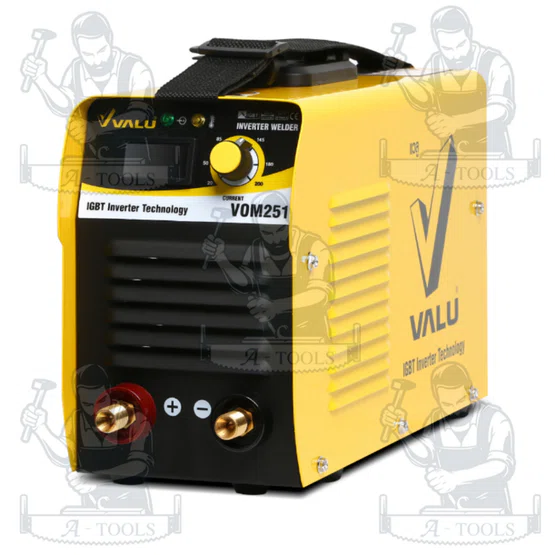 POLO / VALU เครื่องเชื่อม ARC MMA Inverter ระบบ IGBT รุ่น VOM251 ขนาดลวดเชื่อม 1.6 - 3.2 มม. ระดับป้องกัน IP21S 7