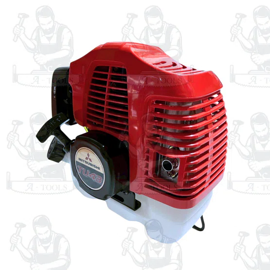 MITSUBISHI เครื่องตัดหญ้า TU43 สีแดง ถังล่าง ก้าน JAPAN F-5  (ก้านสีดำ) ** ของแท้ พร้อมส่ง** 4