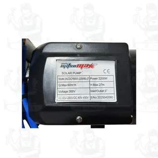 MITSUMAX รุ่น 3ACDCPM300-2200/60-27 ปั๊มหอยโข่ง AC/DC 3" ทำงาน 2 ระบบ สินค้าพร้อมส่ง ของแท้ 100% 4
