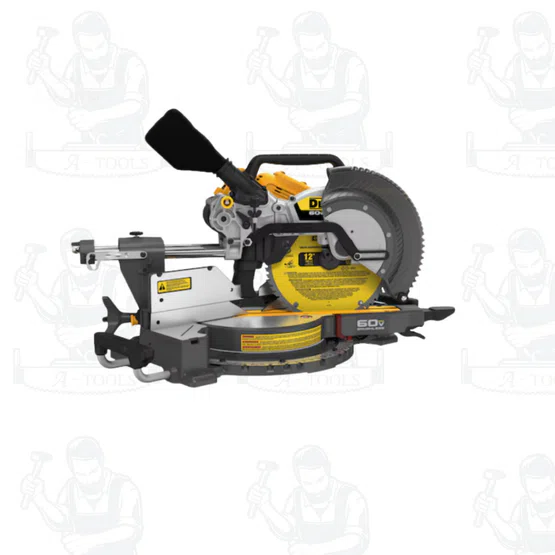 DEWALT รุ่น DCS781B เลื่อยองศาสไลด์ (12 นิ้ว) ระบบ 60V MAX Flexvolt (ตัวเปล่า) ปรับเอียงคอองศาได้สองด้าน สูงสุด 49องศา 5