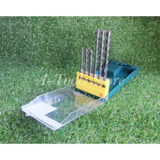 BOSCH ชุดดอกสว่านโรตารี่ บ๊อซ SDS PLUS Set 6ชิ้น 2607019447 ดอกสว่านเจาะกระแทก SDS Plus 6 Pcs. ดอกสว่านเจาะปูน 4