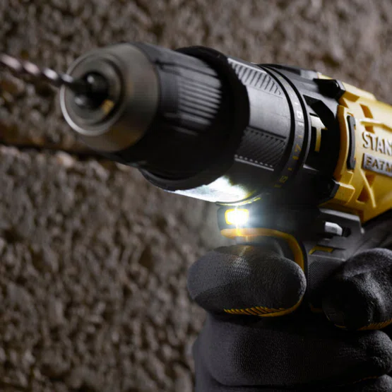 STANLEY สว่านกระแทก ไร้สาย 20V รุ่น SCD711D2KA-B1 (แบต 2.0AH +แท่นชาร์จ +กล่องเครื่องมือ และชุดดอกสว่าน100ชิ้น) 5