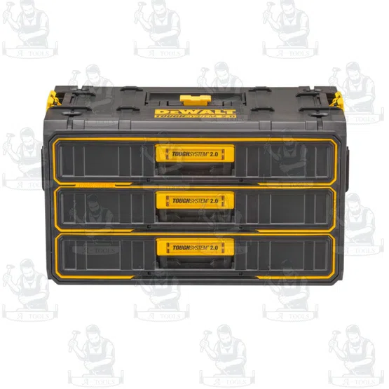 + + DEWALT กล่องเครื่องมือช่าง ลิ้นชัก 3ชั้น TOUGHSYSTEM 2.0 รุ่น DWST08330-1 3