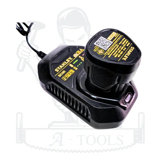 STANLEY สว่าน ไขควง ไร้สาย 12V รุ่น SCD10D1-B1 (แบต 2.0Ah x1 +แท่นชาร์จ) ใช้เจาะไม้ โลหะ ขันสกรู 5