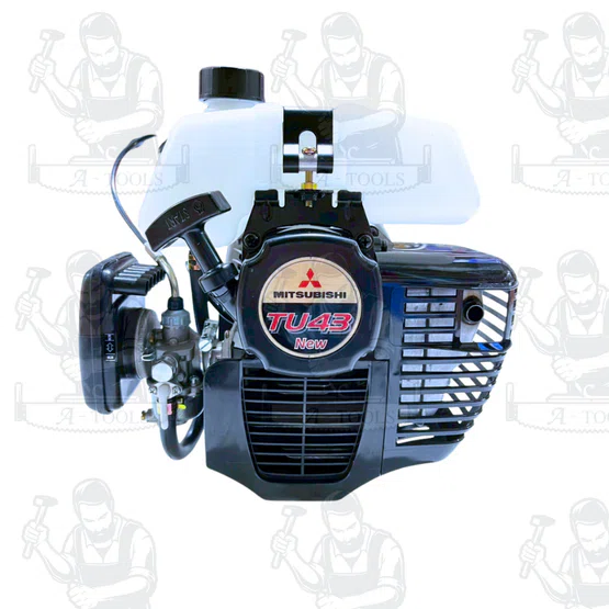 MITSUBISHI TU43 เครื่องตัดหญ้า (ถังบน) เครื่องดำ  ก้าน JAPAN F-5 (ก้าน สีดำ) พร้อมส่ง ของแท้ 3
