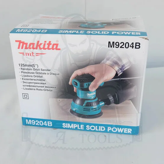 MAKITA เครื่องขัดกระดาษทรายกลม สั่นสุ่ม 5นิ้ว รุ่น M9204B (125 มม.) 240W ขัดกระดาษทรายกลม มากีต้า M9204 *ส่งเร็ว ของแท้* 3