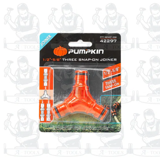 PUMPKIN 42297 ข้อต่อสายยางตัวผู้สามทาง, 42298 ข้อต่อสายยางตัวผู้สองทาง 1/2″ -5/8″ **ส่งเร็ว ของแท้100%** 4
