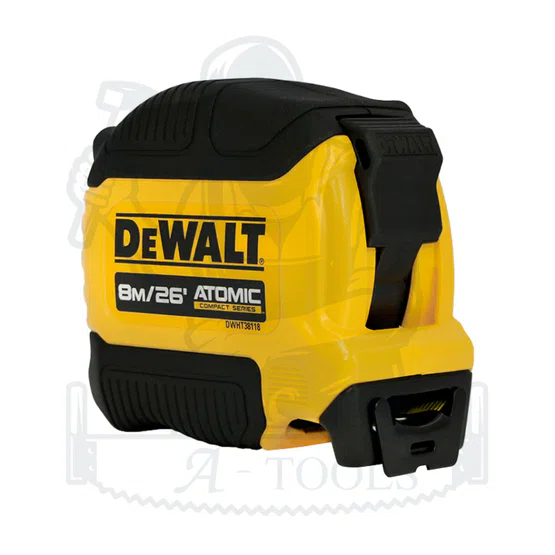 DEWALT รุ่น DWHT38118-30 ตลับเมตร ATOMIC ยาว 8 เมตร คุณภาพดี น้ำหนักเบา ใช้งานง่าย แข็งแรง ทน 2