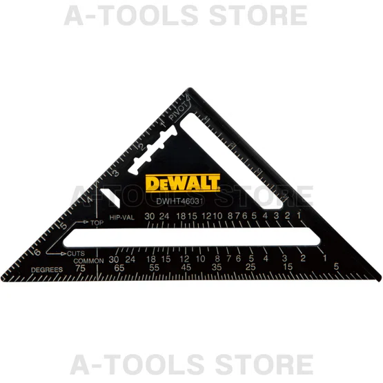 DEWALT ฉากสามเหลี่ยม อลูมิเนียมสีดำ 7นิ้ว รุ่น DWHT46031-0 **ส่งเร็ว ของแท้100%** 2