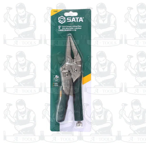 SATA คีมล็อคปากแหลม 9 นิ้ว รุ่น 71306 ทนงานหนัก แข็งแรง ไม่เป็นสนิม 2