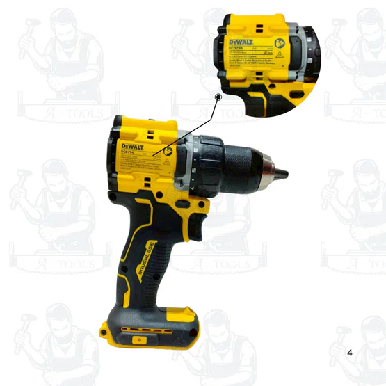 DEWALT รุ่น DCD794N-B1 สว่านไร้สาย 20V (เครื่องเปล่า) มีไฟ LED: ส่องสว่างขณะทำงานเบา คล่องตัว ใช้งานหลากหลาย พร้อมส่ง 4