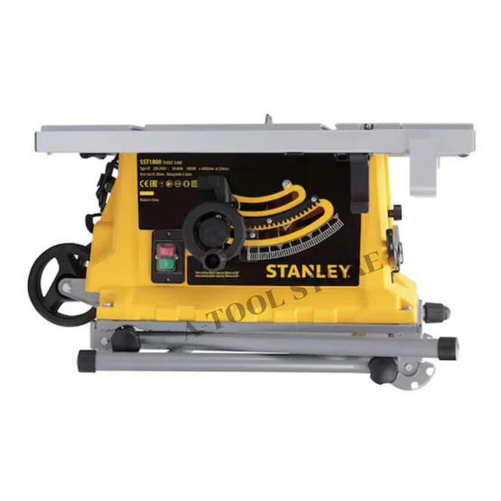 STANLEY โต๊ะเลื่อย 10" ขาพับได้ รุ่น SST1800 1800W / รุ่น SST2000-B1 2000W รับประกัน2ปี 6