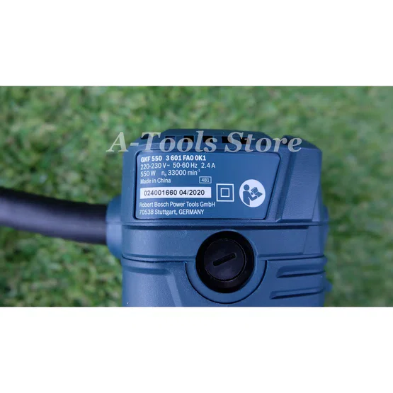 BOSCH เร้าเตอร์ บ๊อซ รุ่น GKF550 เลื่อยเซาะร่องไม้ ทริมเมอร์ 2หุน 1/4" 550W 06016A00K0 4