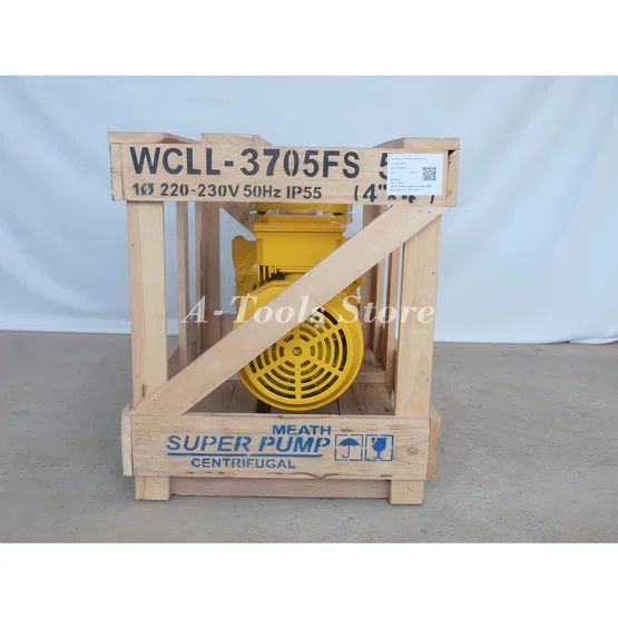 MITSUBISHI ปั๊มน้ำหอยโข่ง ปั๊มน้ำไฟฟ้า 4" x 4" x 5HP 220V รุ่น WCLL-3705FS หน้าแปลน 4นิ้ว 5แรงม้า หน้าแปลน มิตซูบิชิ 4