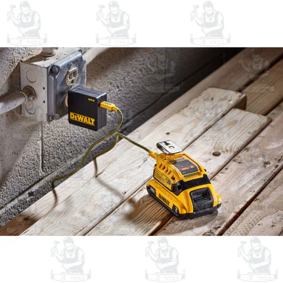 DeWALT อะแดปเตอร์ ชาร์จแบต 18V พอร์ตชาร์จ USB-C รุ่น DCB094K-QW (รวมปลั๊ก+สายUSB) / DCB094-B1 (เครื่องเปล่า) DCB094 6