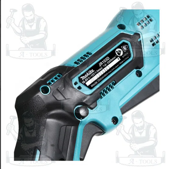 MAKITA เลื่อยชัก ไร้สาย 12V มากีต้า รุ่น JR103DWYE ความยาวช่วงชัก1/2นิ้ว (แบตBL1016 x2+แท่นชาร์จDC10WD x1) *ของแท้100%* 3