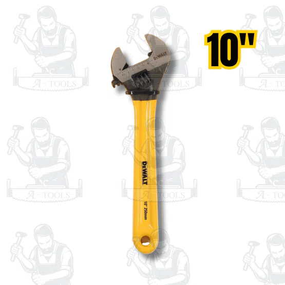 DEWALT รุ่น DWHT75497 ประแจเลื่อนแบบมีด้ามจับแพ็คคู่ (6 นิ้ว+10 นิ้ว) ใช้สำหรับขันเกลียวนอต หรือยึด จับอุปกรณ์ต่าง ๆ 5
