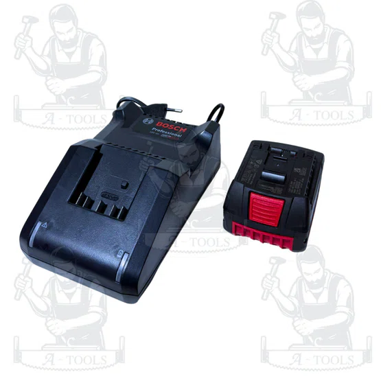 BOSCH ชุดสตาร์ทเตอร์ รุ่น GBA 18V 3.0Ah แท่นชาร์จ + แบตเตอรี่ 3.0 AH. [0.615.A00.2A0] ของแท้ 4