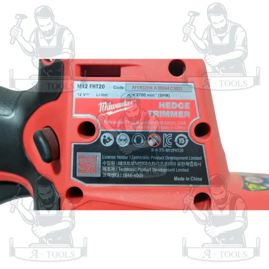 MILWAUKEE เครื่องตัดแต่งพุ่มไม้ไร้สาย 12V รุ่น M12 FHT20-0 (เครื่องเปล่า) รับประกัน 1 ปี ของแท้ 5