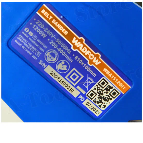 WADFOW เครื่องขัดกระดาษทรายสายพาน รุ่น WBA1512001 กำลังไฟ 1200วัตต์ 6