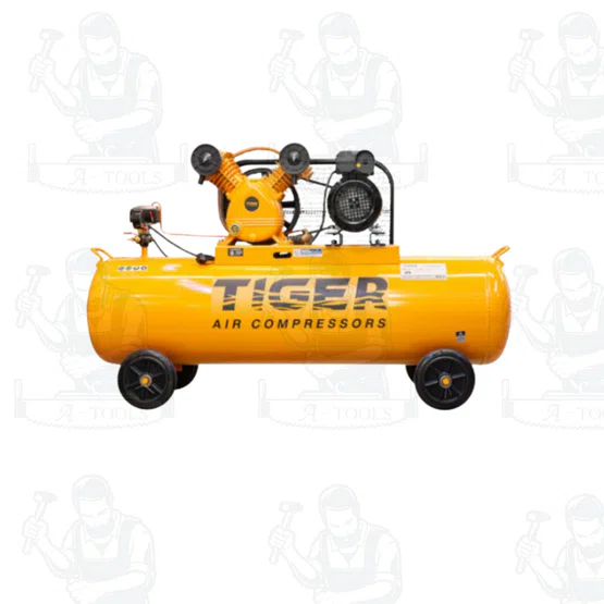TIGER BY PUMA ปั๊มลมสายพาน 150ลิตร รุ่น TGA22-150M 2HP มอเตอร์ 3HP 220V แรงดันลม10บาร์ **ส่งเร็ว ของแท้100%** 5
