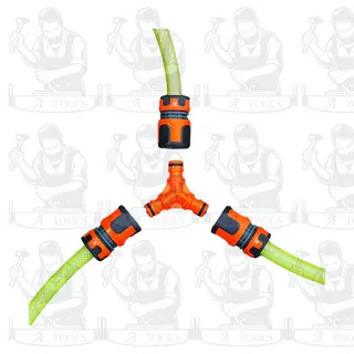 PUMPKIN 42297 ข้อต่อสายยางตัวผู้สามทาง, 42298 ข้อต่อสายยางตัวผู้สองทาง 1/2″ -5/8″ 5