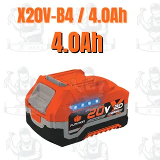 PUMPKIN แท่นชาร์จแบตเตอรี่ XTREME X20V-C24 50435 และแบตเตอรี่ลิเธียมไอออน 2.0Ah.X20V-B2/50396 - 4.0Ah.X20V-B4/50397 4