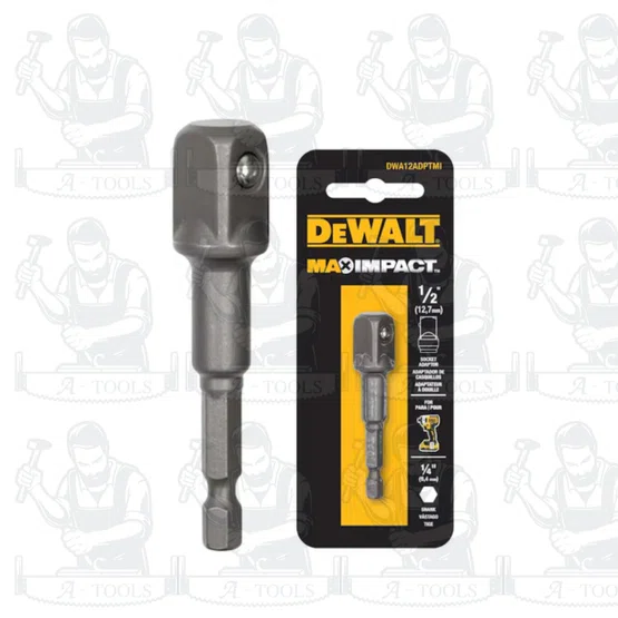 DEWALT ตัวแปลงหัวไขควงเป็นบล็อก รุ่น DWA12ADPTMI สามารถใช้ได้ทั้งกับเครื่องมือช่างไฟฟ้าแบบกระแทก ของแท้ 4
