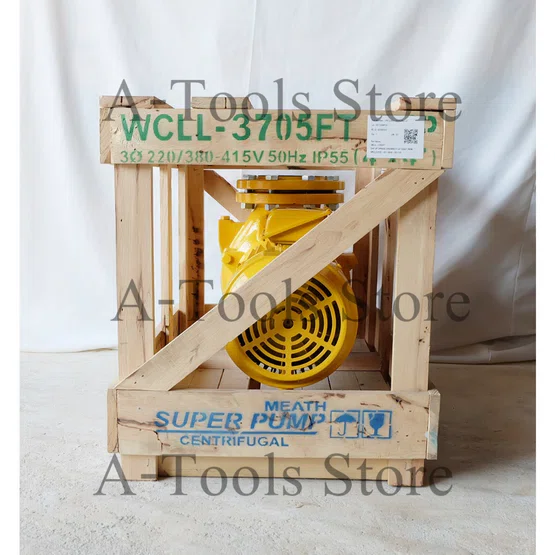MITSUBISHI ปั๊มน้ำหอยโข่ง ปั๊มน้ำไฟฟ้า 4" x 4" x 5HP 380V รุ่น WCLL-3705FT หน้าแปลน เหมาะสำหรับใช้งานนํ้าเยอะพิเศษ 6