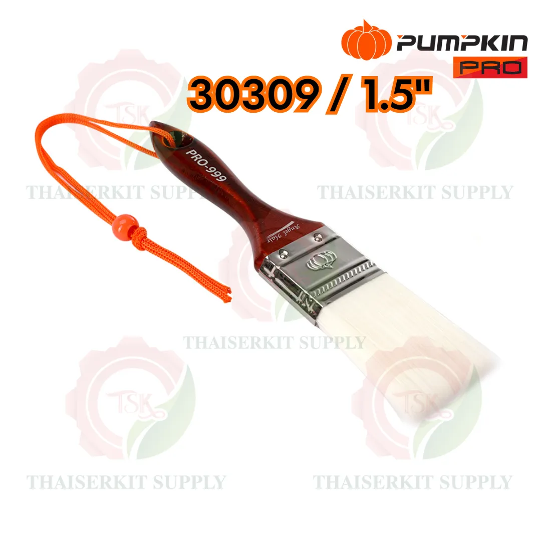 PUMPKIN แปรงทาสี ด้ามไม้ รุ่นขนละเอียดPRO-999 30308 1″ /30309 1.5″ /30310 2″ /30311 2.5″ /30312 3″ /30313 4" **ส่งเร็ว** 6