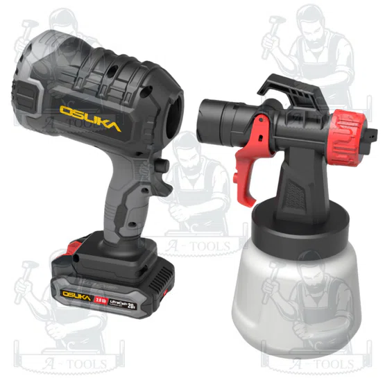 OSUKA กาพ่นสีไร้สาย 20V OCSG776-D1 (แบต2.0Ah+สายชาร์จ) พ่นสีง่าย ได้สีเรียบ 6
